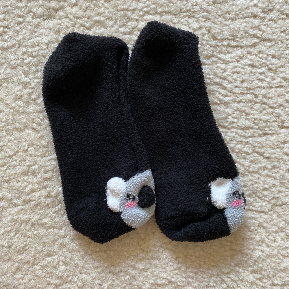 NEW fuzzy slipper socks